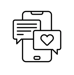 smartphone icon social media chat 260nw 2643484539
